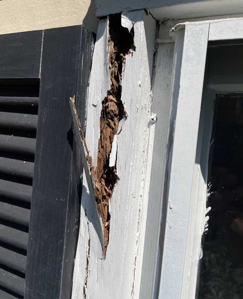 Extreme rot due to harsh weather
